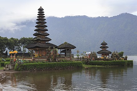 Part of the Ulun Danu Temple complex at Lake Bratan, Bedugul, Bali