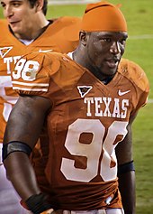 Brian Orakpo was drafted in the first round of the 2009 draft. Brian-Orakpo-UT-vs-A&M-11-27-08 (2).jpg