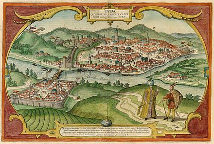 Georg Houfnagel's view of Buda in 1617