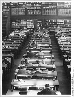Bundesarchiv Bild 183-J0604-0020-001, Leipzig, Deutsche Bücherei, Lesesaal