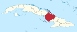 Ligging van Camagüey in Cuba