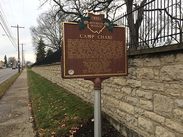 Camp Chase state historical marker