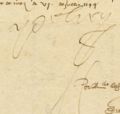 Signature (1544) as King of Spain: Yo elrey