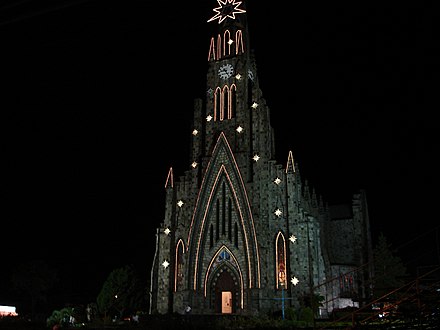 The stone Cathedral in Canela