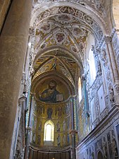 Normansko-romanski oboki v koru stolnice v Cefalùju (1148–1240)