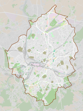 se på kortet over Charleroi