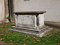 Chest tomb of John Sargeant outside St Mary Magdalen Church, Bermondsey. [222]