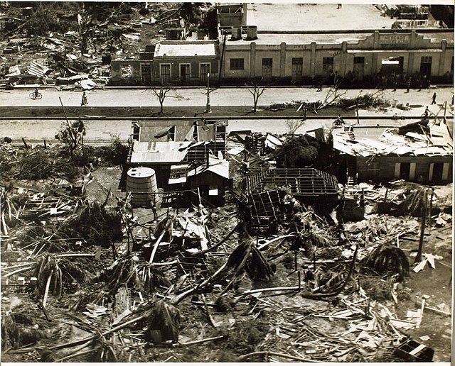 Hurricane Janet caused widespread damage in Chetumal