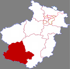 Lokalizacja Luánchuān xiàn
