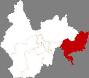 Hunchun na mapie