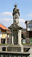 Čeština: Socha sv. Jana Nepomuckého na návsi v Chroustově English: John of Nepomuk statue in Chroustov, Czech Republic