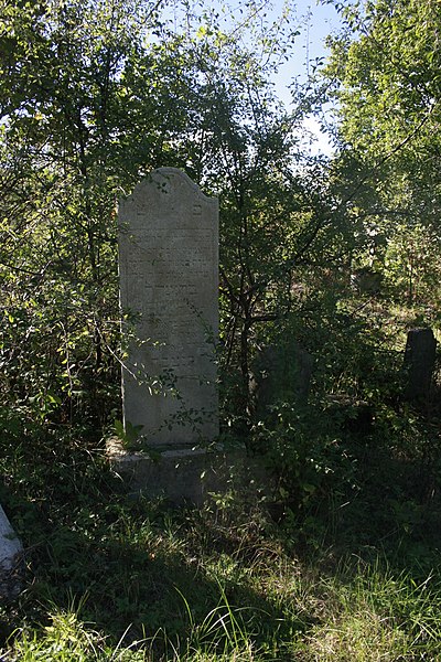 File:Cmentarz żydowski w Milówce Macewa.jpg