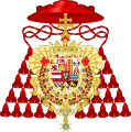 Coat of Arms Infante Louis of Spain, as Cardinal and Archbishop of Toledo.svg