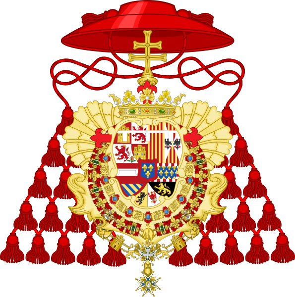 File:Coat of Arms Infante Louis of Spain, as Cardinal and Archbishop of Toledo.svg