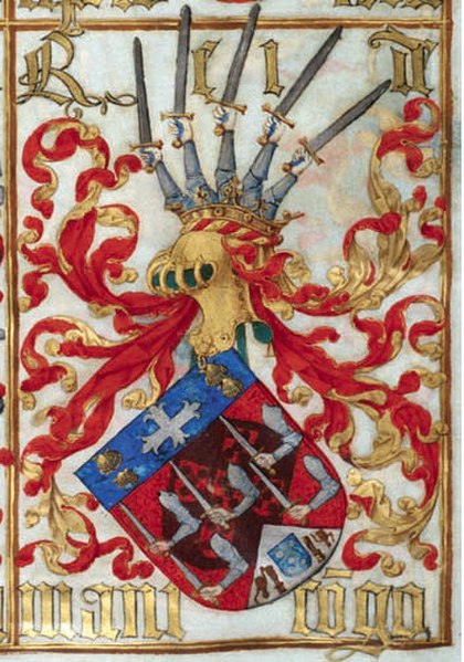Coat of arms granted to King Afonso I of Kongo by King Manuel I of Portugal