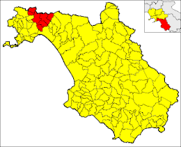 Comunità montana Zona Irno – Mappa