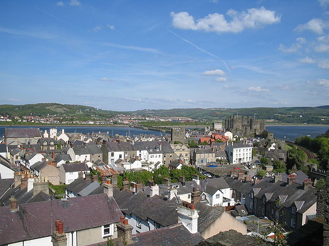 A view of the original walled town, from one of the towers of town walls.