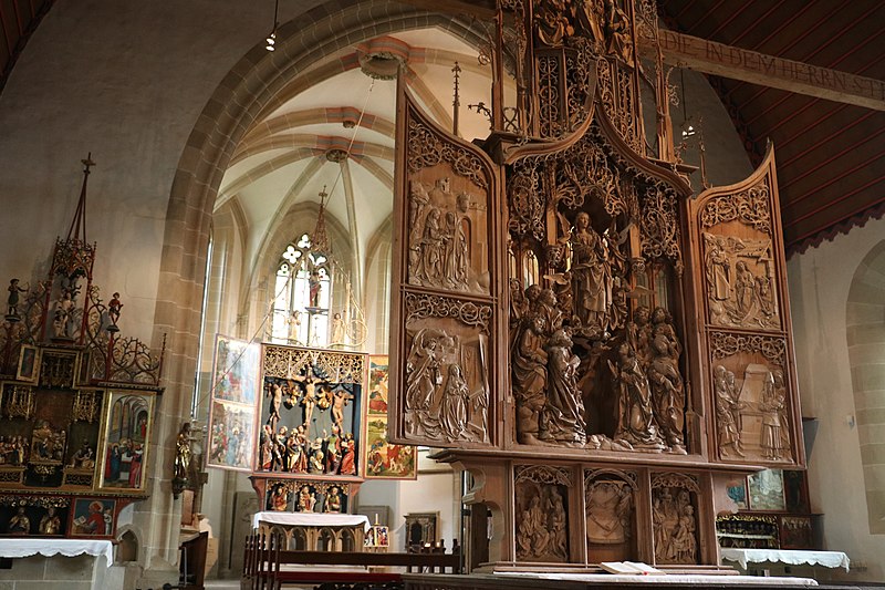 File:Creglingen, Herrgottskirche Altar Marienaltar 005.jpg