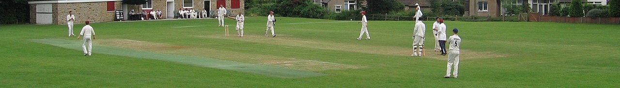 Cricket banner Local cricket match Leeds