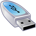 Rõhtsasse pessa asetamisel jääb USB-sümbol ülespoole