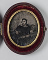 Portrait on oval glass plate, c. 1850s