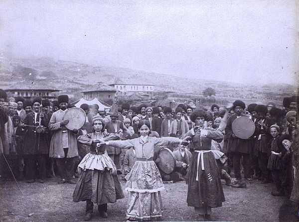 Talysh people dancing, early 20th century in Iran