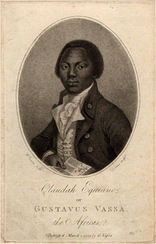 Olaudah Equiano (c.1745-1797) After purchasing his freedom, Olaudah was an active abolitionist and wrote a best selling memoir which influenced the abolitionism movement. Daniel Orme, W. Denton - Olaudah Equiano (Gustavus Vassa), 1789.png