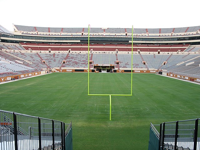 The north end zone after stadium expansion (before the 2008 season)