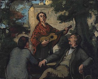 La Chanteuse de Rue, Honoré Daumier