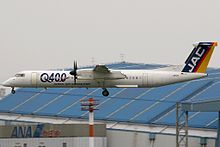 Japan Air Commuter Bombardier Dash 8 Q400 in the old JAC livery.