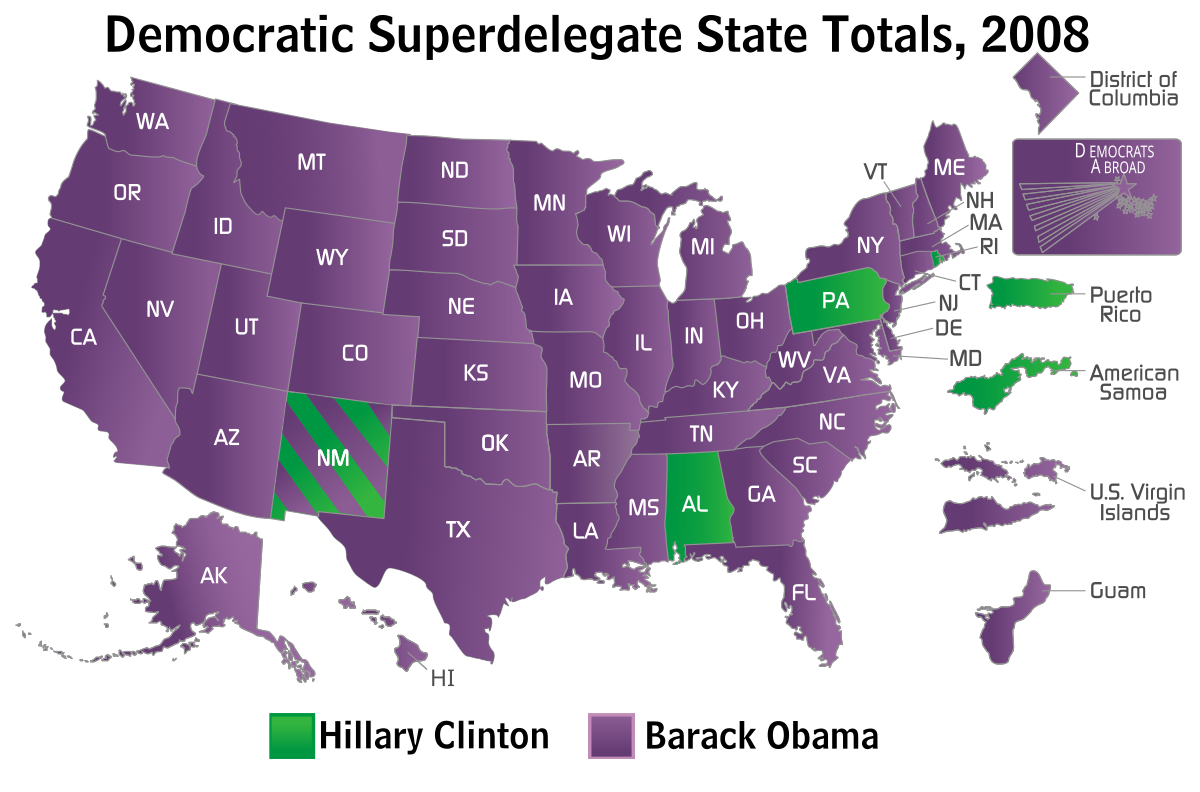 List of Democratic Party superdelegates, 2008 - Wikipedia