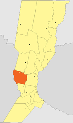 Dipartimento di San Martín – Mappa