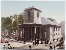 King's Chapel, Boston, in 1900.