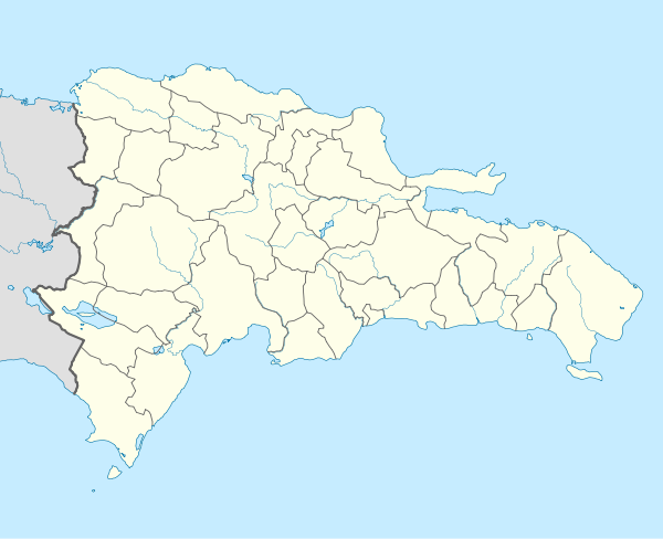 Mapa konturowa Dominikany