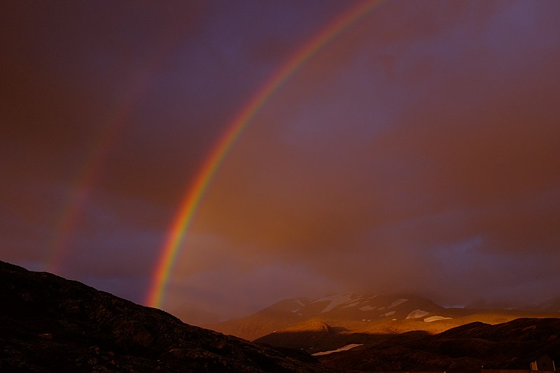 File:Double rainbow over Storelvvatnet i Sulitjelma.jpg