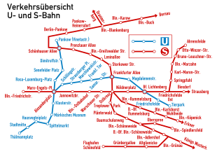 Schematic, color-coded map