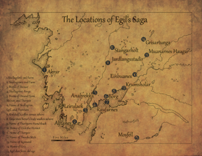 Un mapa que muestra la ubicación de las casas de los personajes clave y los eventos importantes.