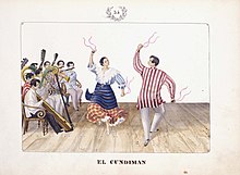 Depiction of Filipino celebration El Cundiman by Jose Honorato Lozano.jpg