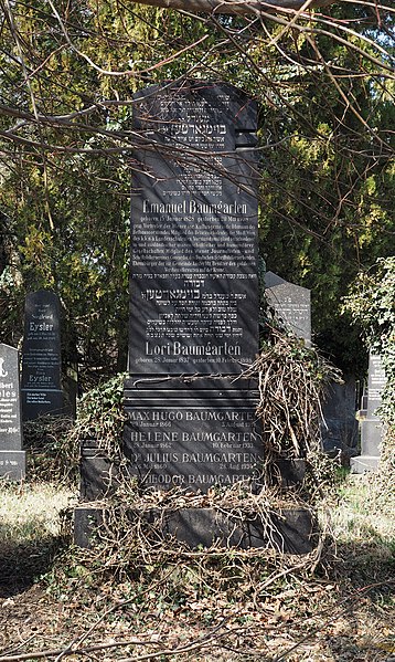 File:Emanuel Baumgarten grave, Vienna, 2017.jpg