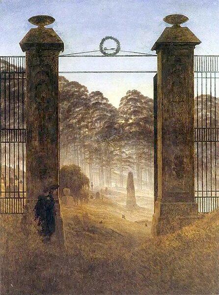 File:Entrée de cimetière (1825) - Caspar David Friedrich (Galerie Neue Meister, Dresden).jpg