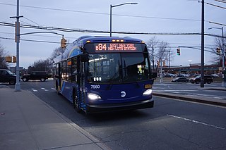 <span class="mw-page-title-main">B84 (New York City bus)</span> Bus route in Brooklyn, New York
