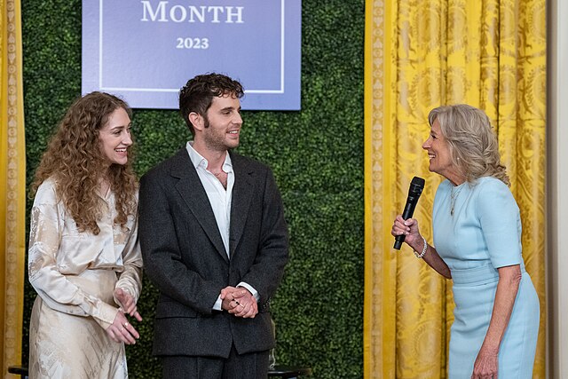 Diamond and Platt (left) with First Lady Jill Biden in 2023