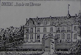 Façade du château avant la Révolution française.