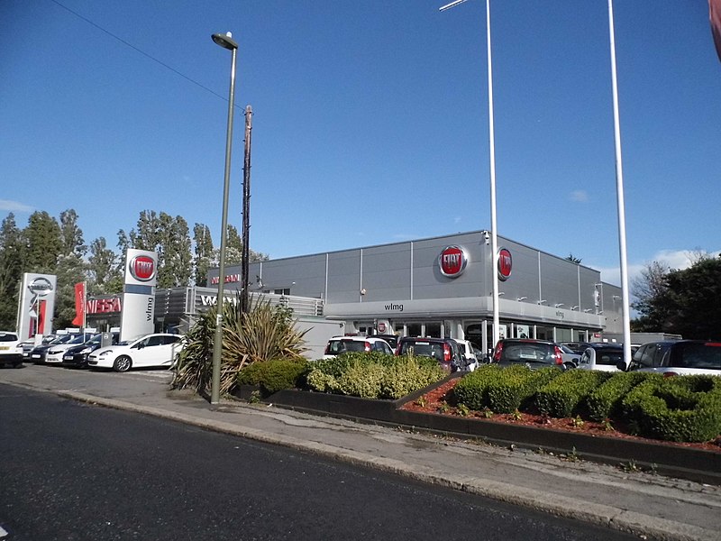 File:Fiat and Nissan dealership on Russell Road - geograph.org.uk - 4116012.jpg