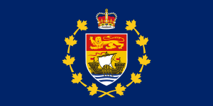 Flag of the Lieutenant-Governor of New Brunswick / Drapeau du lieutenant-gouverneur du Nouveau-Brunswick