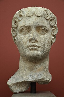 Flavia Domitilla, hija del emperador Vespasiano, de Roma, c.  AD 69-96, Ny Carlsberg Glyptotek, Copenhague (12949175183).jpg