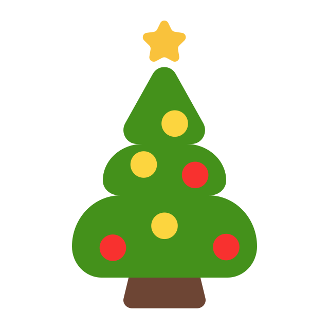 Christmas tree emoji