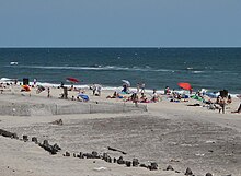 A view of the beach at Fort Tilden Fort Tilden beach, NYC, 2014.JPG