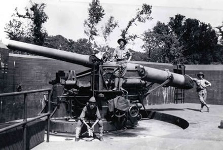 6-inch M1897 Gun crew in the 1920s