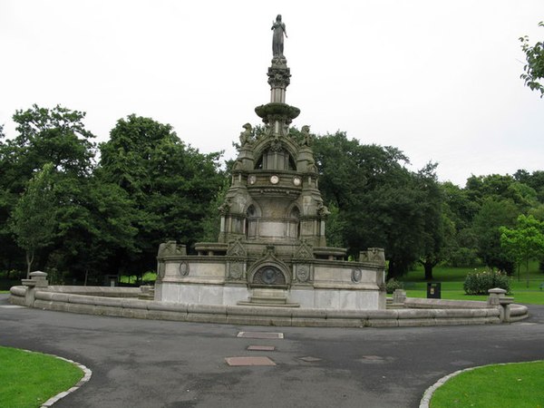 The Stewart Memorial Fountain, celebrating the establishment of the Loch Katrine and Milngavie waterworks